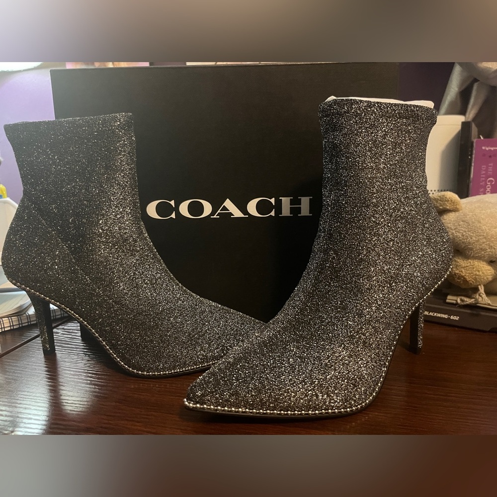 Brand New Genuine Coach Whitny Lurex Bootie 6.5